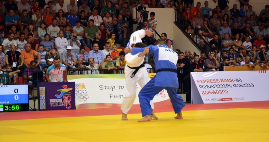 Azerbaijani judo wrestler claims gold at Tbilisi Olympic Festival Azerbaijani judo wrestler claims gold at Tbilisi Olympic Festival