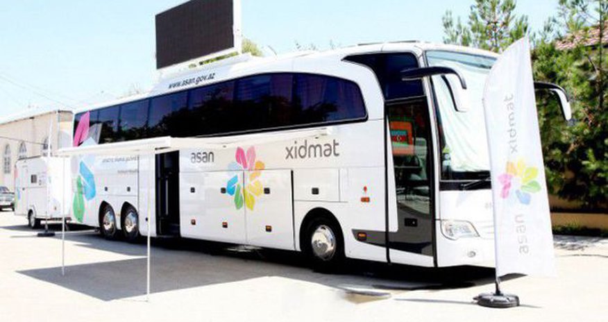 Передвижная служба «ASAN xidmət» в Товузе Передвижная служба «ASAN xidmət» в Товузе
