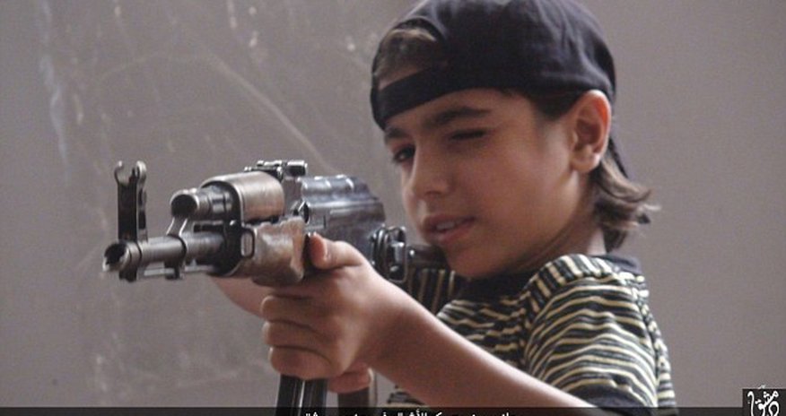ISIS show off their latest batch of child soldier recruits ISIS show off their latest batch of child soldier recruits