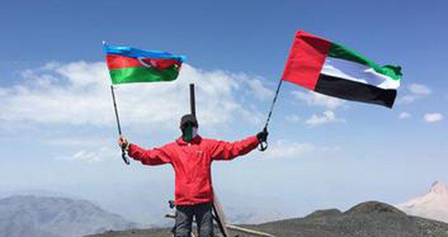 Arabian diplomat climbs to the highest peak of Azerbaijan Arabian diplomat climbs to the highest peak of Azerbaijan