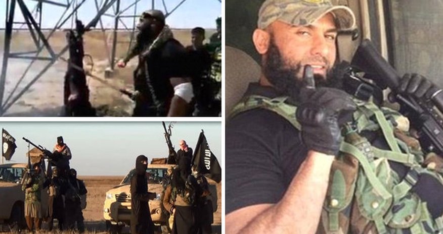 ISIS fighter is BURNED ALIVE before having flesh sliced off ISIS fighter is BURNED ALIVE before having flesh sliced off