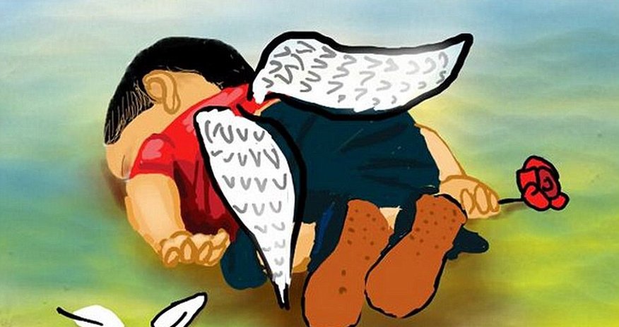 'God be with you, little angel' 'God be with you, little angel'