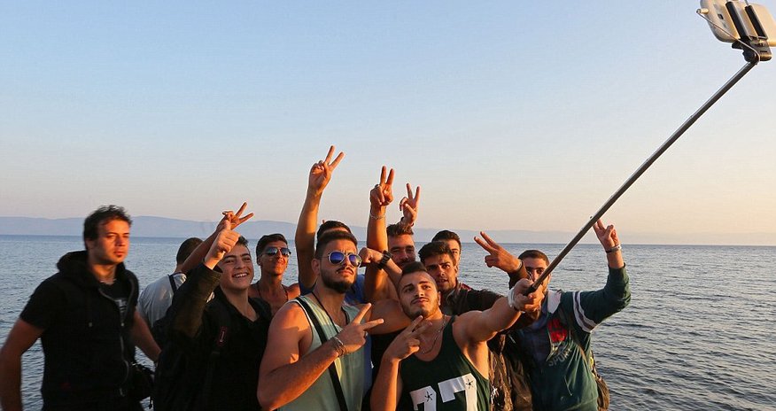 Selfies on the shore Selfies on the shore
