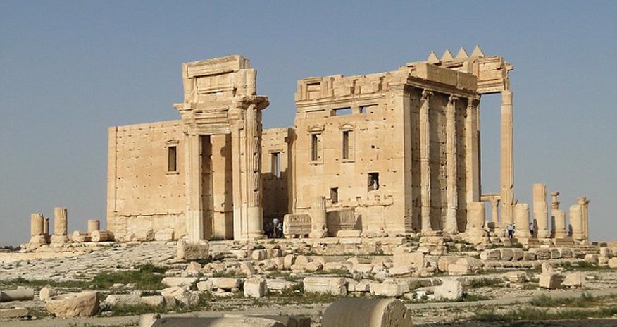 ISIS show off their destruction of 2,000-year-old temple at Palmyra ISIS show off their destruction of 2,000-year-old temple at Palmyra