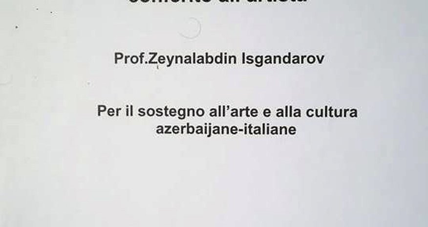 Azərbaycanlı heykəltəraş Roma Rəssamlıq Akademiyasının fəxri professoru seçildi Azərbaycanlı heykəltəraş Roma Rəssamlıq Akademiyasının fəxri professoru seçildi