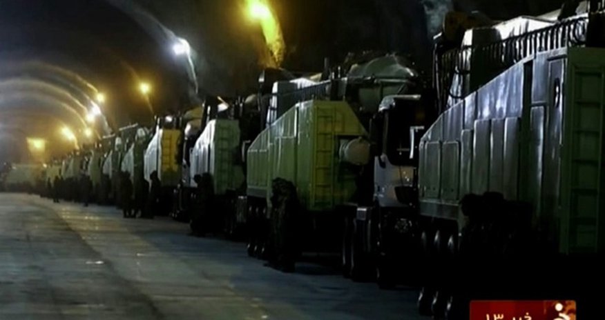 Iran reveals underground tunnel filled with missile launchers Iran reveals underground tunnel filled with missile launchers
