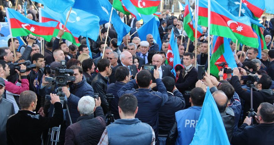 Митинг «Мусават» в Баку Митинг «Мусават» в Баку