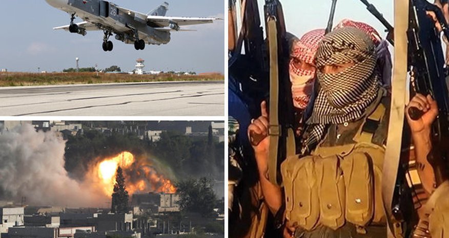 Huge air strike targets terrorist bomb-making facility in Syria