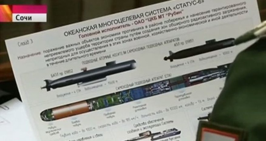 Russia reveals giant nuclear torpedo in state TV 'leak' Russia reveals giant nuclear torpedo in state TV 'leak'