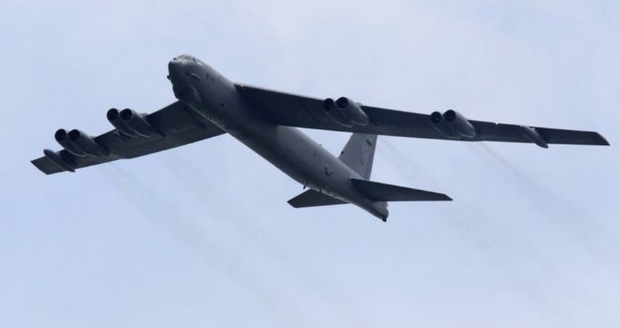 US B-52 bombers fly near disputed South China Sea islands US B-52 bombers fly near disputed South China Sea islands