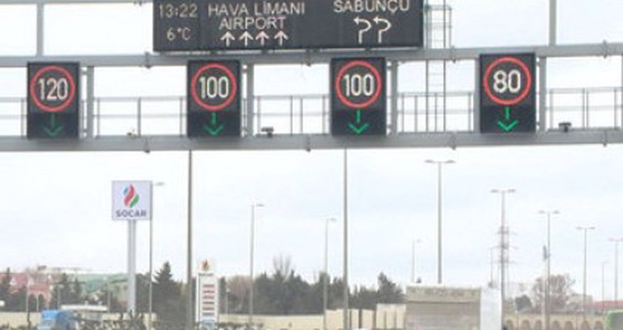 Bakıda bəzi yollarda sürət həddi azaldıldı Bakıda bəzi yollarda sürət həddi azaldıldı