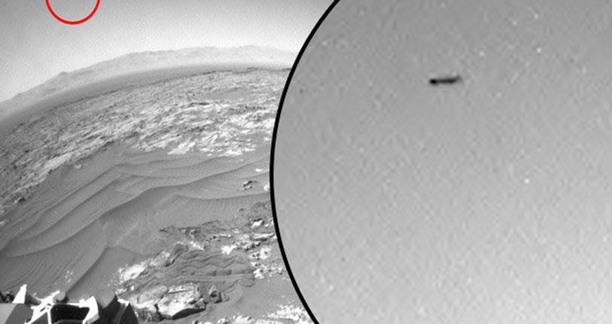 Incredible UFO spotted 'hovering' above MARS Incredible UFO spotted 'hovering' above MARS