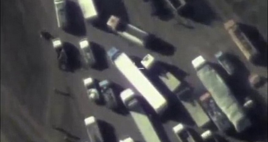 Russia releases new footage of a fresh round of airstrikes