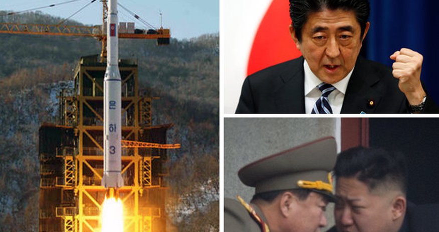 Japan threatens to shoot down North Korea space rocket which it fears is ballistic missile Japan threatens to shoot down North Korea space rocket which it fears is ballistic missile