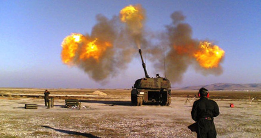 Türkiyə yenə Suriyanı bombaladı Türkiyə yenə Suriyanı bombaladı