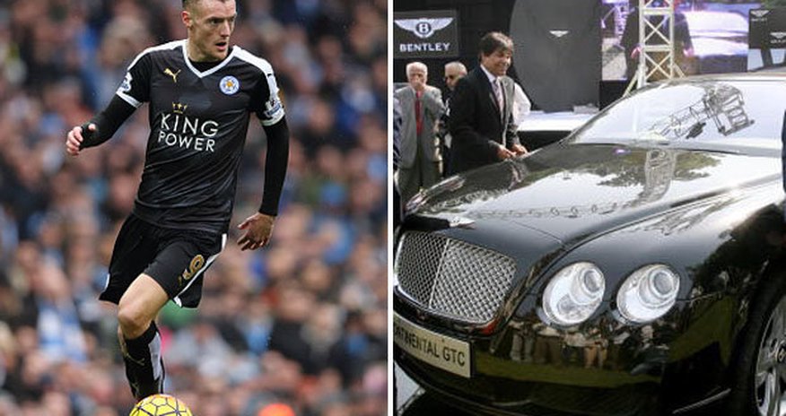 Leicester's Cinderella Man man Jamie Vardy splashes out on £100,000 car Leicester's Cinderella Man man Jamie Vardy splashes out on £100,000 car