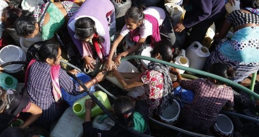 India caste unrest: Water supply 'partially restored' in Delhi India caste unrest: Water supply 'partially restored' in Delhi