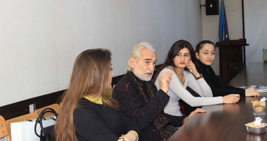 Xalq rəssamı Ağaəli İbrahimov ADU-da oldu - FOTO Xalq rəssamı Ağaəli İbrahimov ADU-da oldu - FOTO