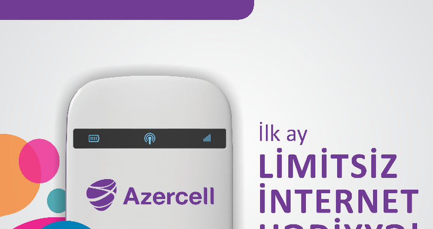 Выгодный Интернет от Azercell повсюду Выгодный Интернет от Azercell повсюду