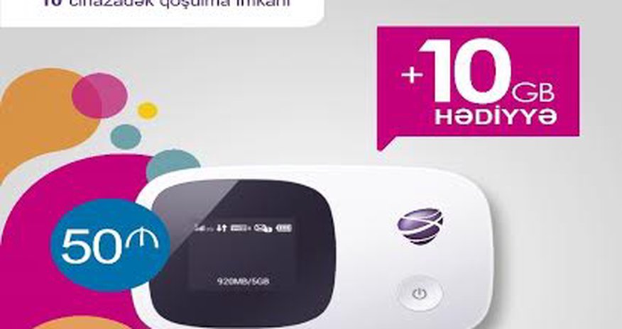 Azercell-dən abunəçilərinə 10 GB internet hədiyyə Azercell-dən abunəçilərinə 10 GB internet hədiyyə