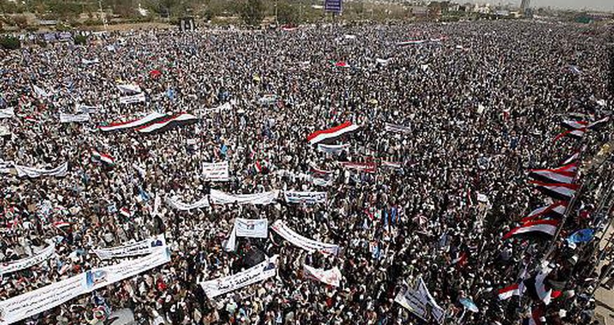 Protests in Yemen against Saudi-led coalition on air strikes anniversary Protests in Yemen against Saudi-led coalition on air strikes anniversary