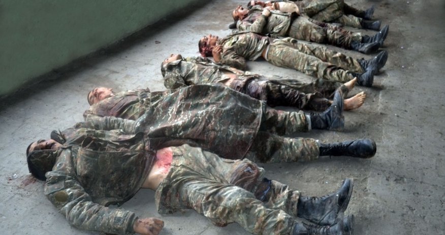 Retrieving the corpses of killed servicemen from battlefields is underway Retrieving the corpses of killed servicemen from battlefields is underway