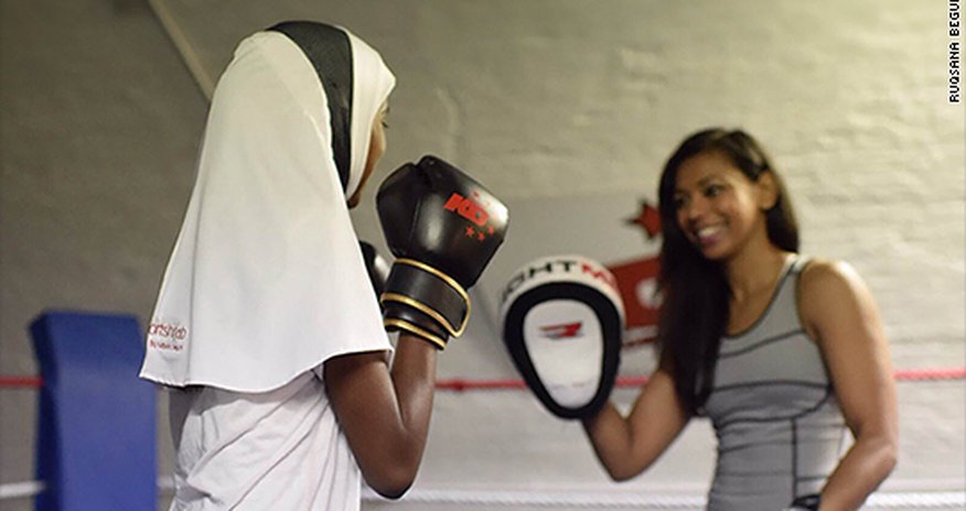 Muslim muay Thai fighter launches her own line of sports hijabs Muslim muay Thai fighter launches her own line of sports hijabs