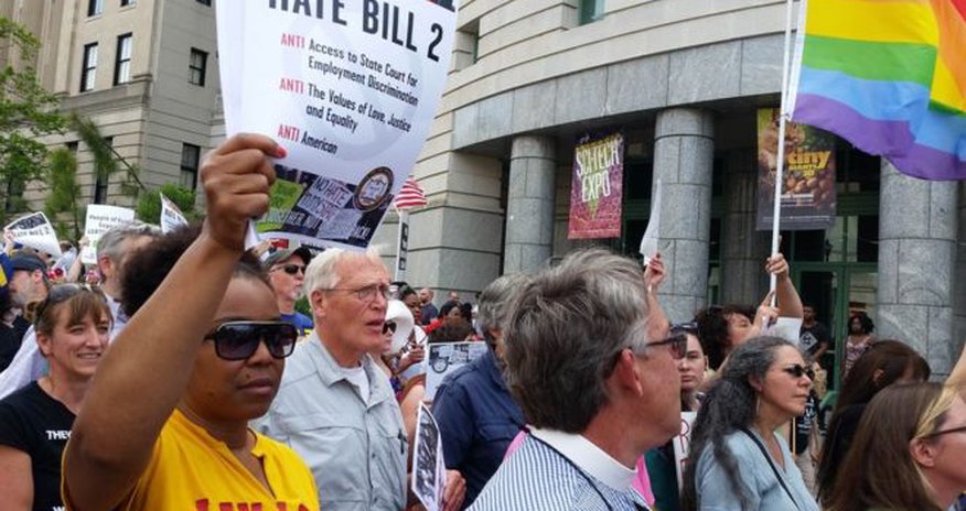 North Carolina LGBT law fuels demonstrations for and against North Carolina LGBT law fuels demonstrations for and against