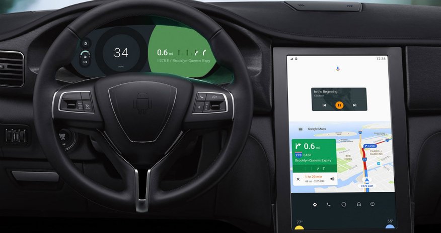 Google показал автомобильный планшет - ВИДЕО Google показал автомобильный планшет - ВИДЕО