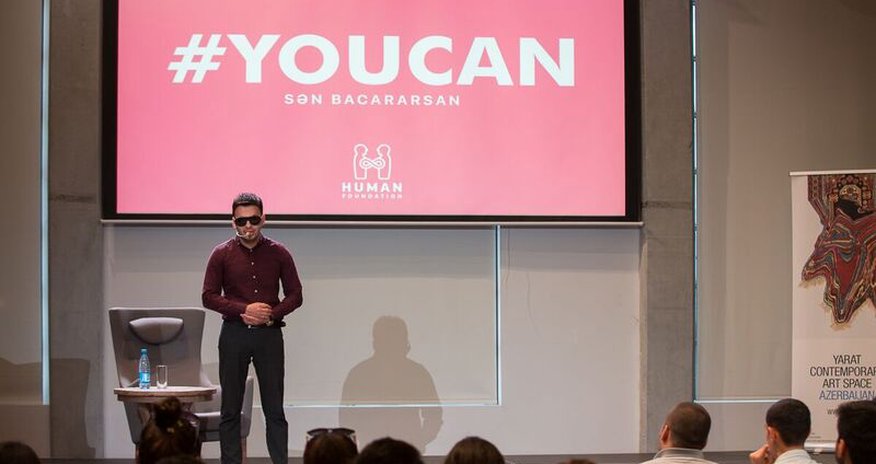 "YOU CAN" layihəsində görmə qabiliyyətini tamamilə itirən şəxs uğurlarını bölüşdü - FOTO "YOU CAN" layihəsində görmə qabiliyyətini tamamilə itirən şəxs uğurlarını bölüşdü - FOTO
