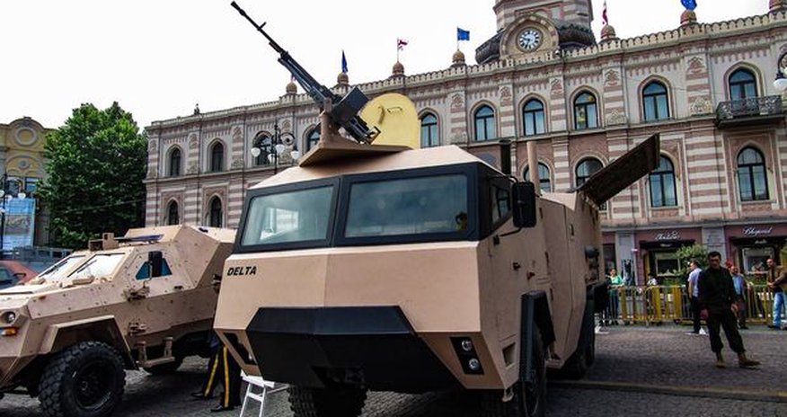 Грузинский 120-мм самоходный миномет GMM-120 Грузинский 120-мм самоходный миномет GMM-120