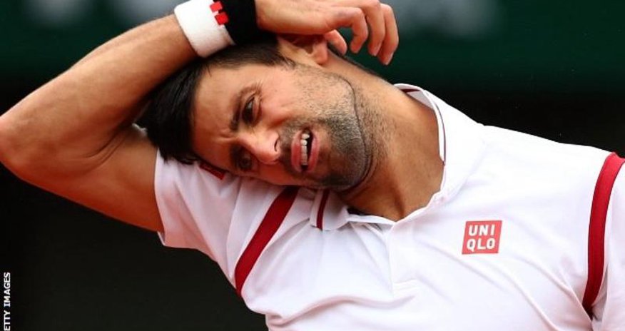 Novak Djokovic leads Roberto Bautista Agut when rain returns Novak Djokovic leads Roberto Bautista Agut when rain returns