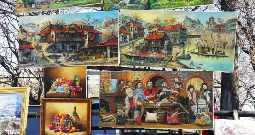 Gürcüstanın gözəlliyi gürcü ustalarının kətanlarında - FOTO Gürcüstanın gözəlliyi gürcü ustalarının kətanlarında - FOTO