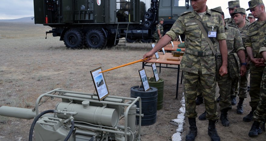 Azeri chemical units, interior troops hold drills Azeri chemical units, interior troops hold drills