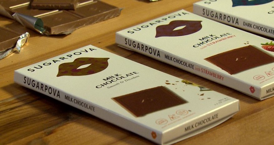 Maria Sharapova launched new chocolate line Maria Sharapova launched new chocolate line