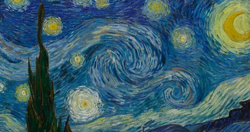 Van Gogh masterpiece painstakingly made on water Van Gogh masterpiece painstakingly made on water