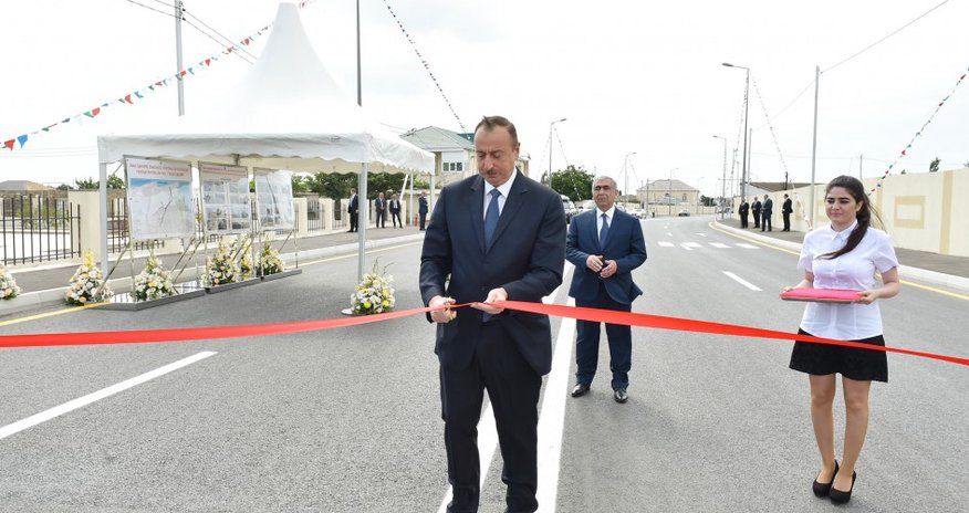 Президент принял участие в открытии дороги Президент принял участие в открытии дороги
