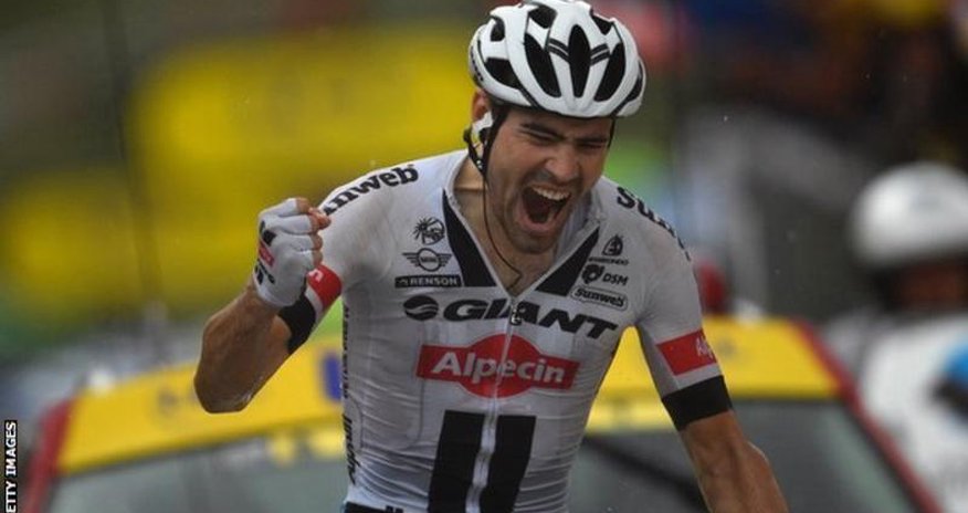 Chris Froome retains lead as Tom Dumoulin wins stage nine Chris Froome retains lead as Tom Dumoulin wins stage nine