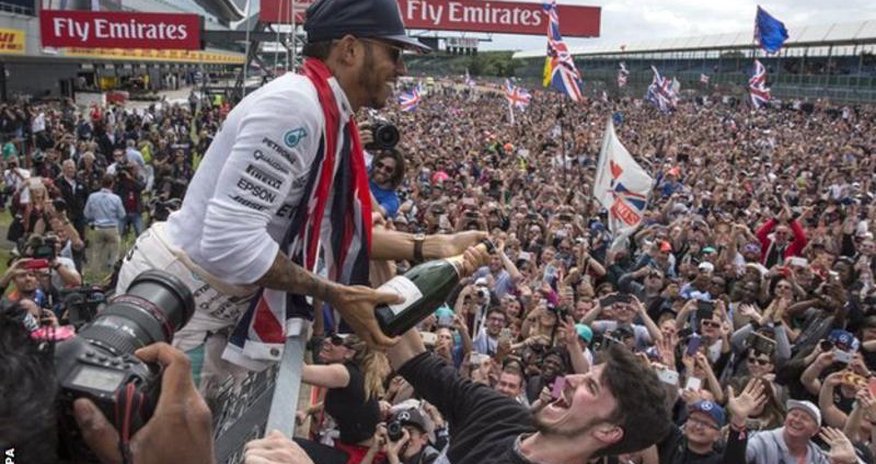 Lewis Hamilton 'blown away' by fans' 'love' after British GB win Lewis Hamilton 'blown away' by fans' 'love' after British GB win