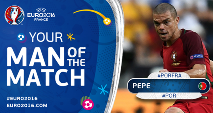 Пепе – лучший игрок финала Euro-2016 Пепе – лучший игрок финала Euro-2016
