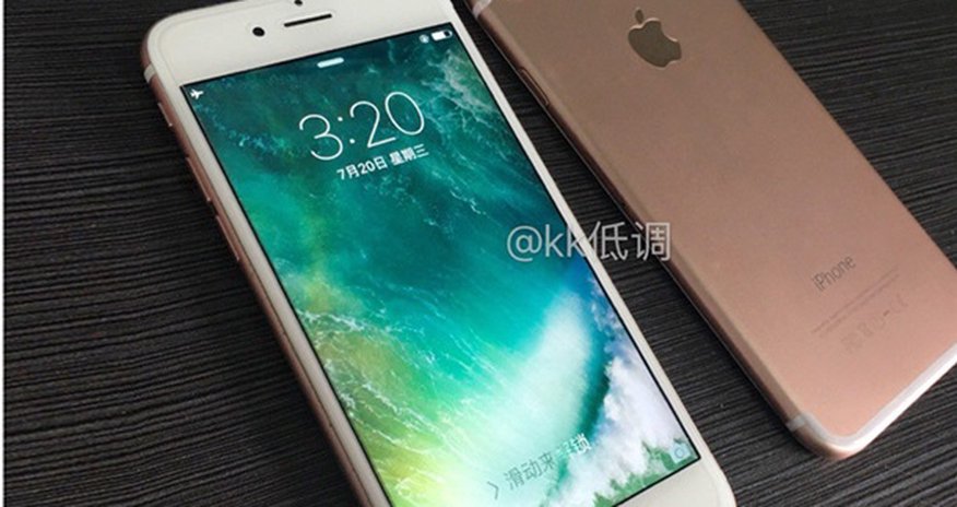 Первые фото включенного iPhone 7 Первые фото включенного iPhone 7