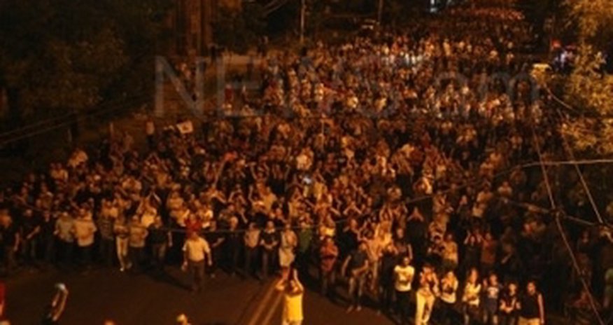 Protestors kick off march in Yerevan’s street Protestors kick off march in Yerevan’s street