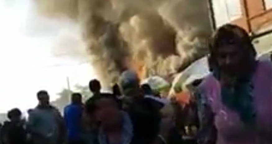 Пожар на центральном рынке Лянкярана Пожар на центральном рынке Лянкярана