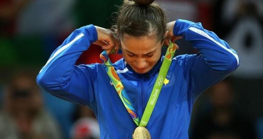 Kelmendi makes history with gold for Kosovo Kelmendi makes history with gold for Kosovo
