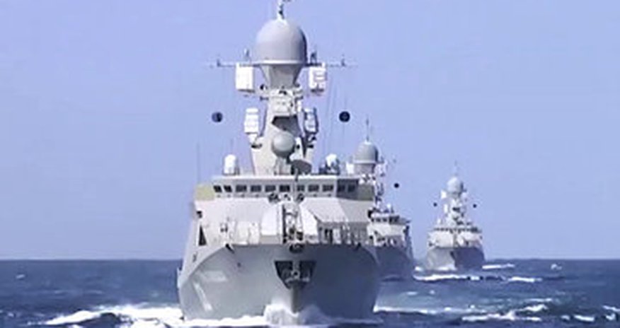 Over two dozen Russian Black Sea, Caspian ships sail out as part of snap check Over two dozen Russian Black Sea, Caspian ships sail out as part of snap check