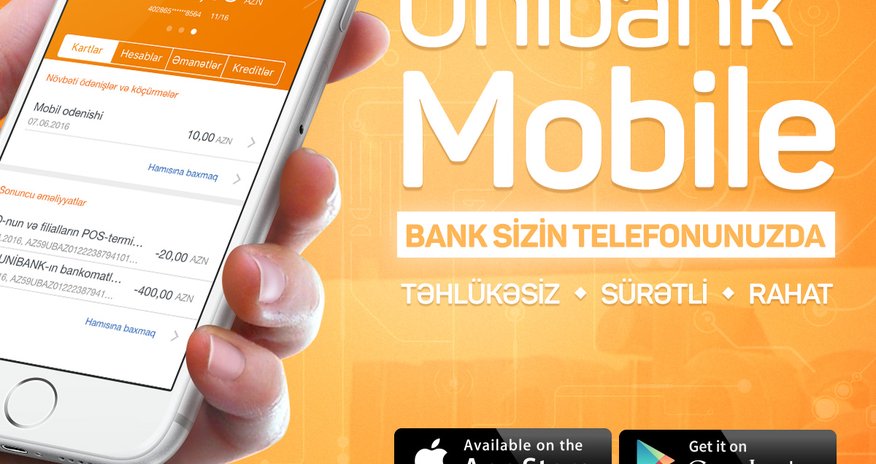 Unibank Mobile MDB məkanında ən mükəmməl mobil əlavələrdən biridir Unibank Mobile MDB məkanında ən mükəmməl mobil əlavələrdən biridir