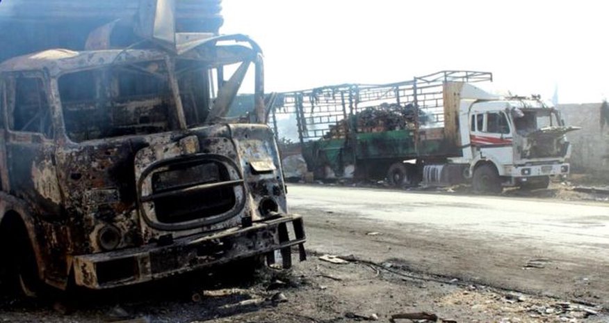 Syria conflict: US 'holds Russia responsible' for deadly aid attack Syria conflict: US 'holds Russia responsible' for deadly aid attack