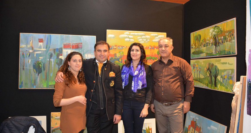 Azerbaijani artist`s works displayed at “Art Shopping” international festival Azerbaijani artist`s works displayed at “Art Shopping” international festival