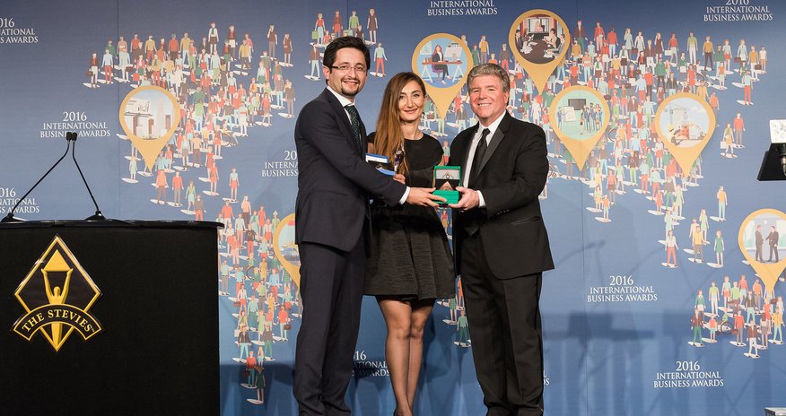 Azercell receives Stevie award in 3 nominations in Rome Azercell receives Stevie award in 3 nominations in Rome