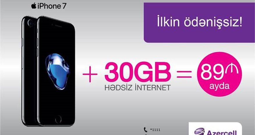 Azercell offers iPhone 7 for AZN 89 per month with no upfront Azercell offers iPhone 7 for AZN 89 per month with no upfront